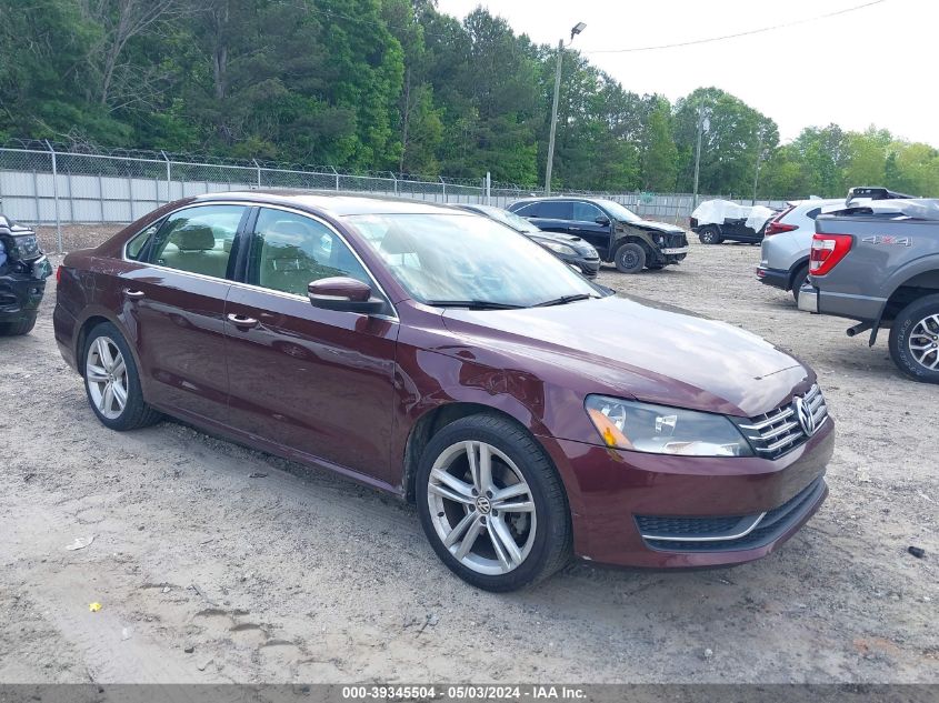 2014 VOLKSWAGEN PASSAT 2.0L TDI SE