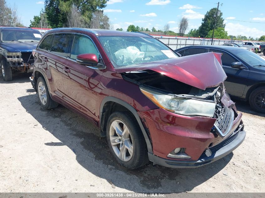 2014 TOYOTA HIGHLANDER LIMITED V6