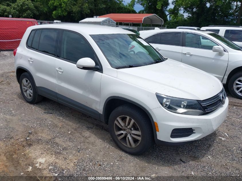 2012 VOLKSWAGEN TIGUAN S