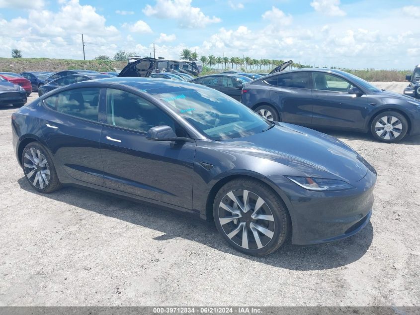 2024 TESLA MODEL 3 REAR-WHEEL DRIVE