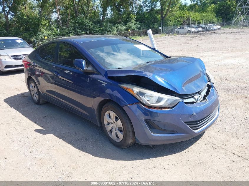 2016 HYUNDAI ELANTRA SE