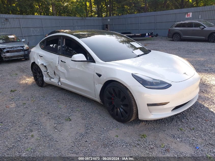 2022 TESLA MODEL 3 PERFORMANCE DUAL MOTOR ALL-WHEEL DRIVE