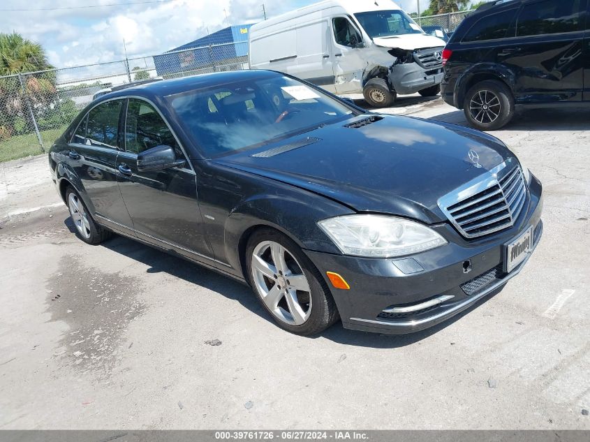 2012 MERCEDES-BENZ S 550 4MATIC