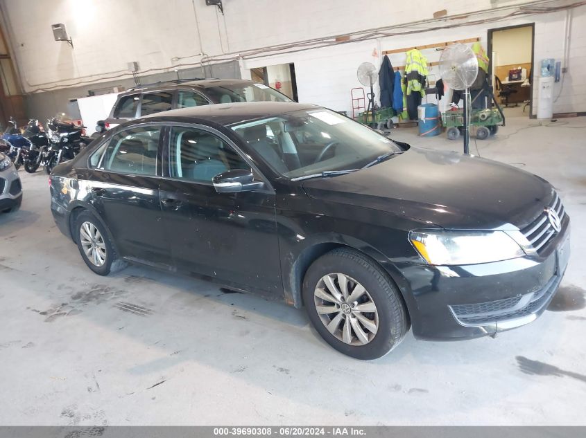 2013 VOLKSWAGEN PASSAT 2.5L S