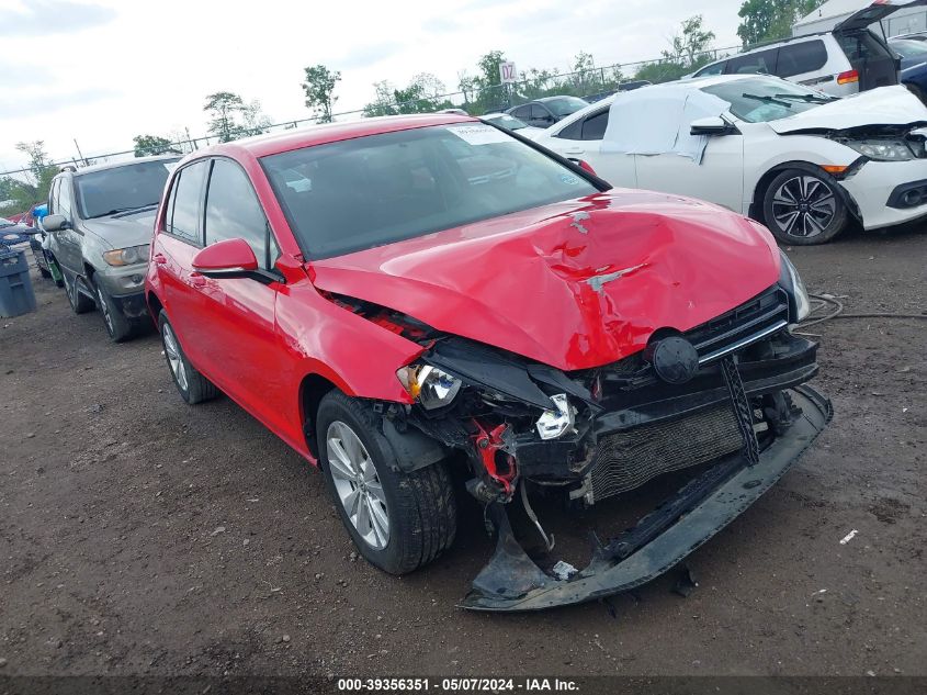 2015 VOLKSWAGEN GOLF TDI S 4-DOOR