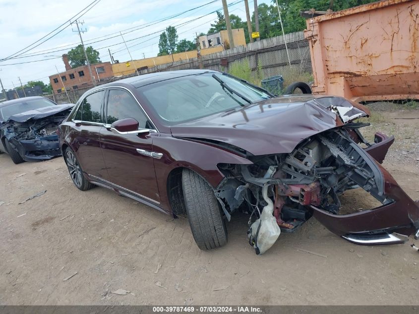 2019 LINCOLN CONTINENTAL SELECT