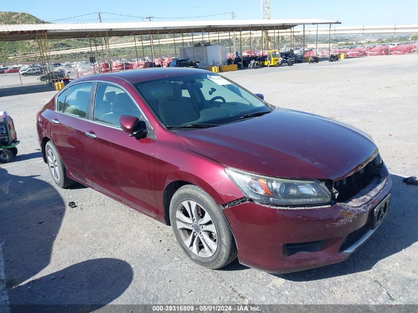 2013 HONDA ACCORD LX