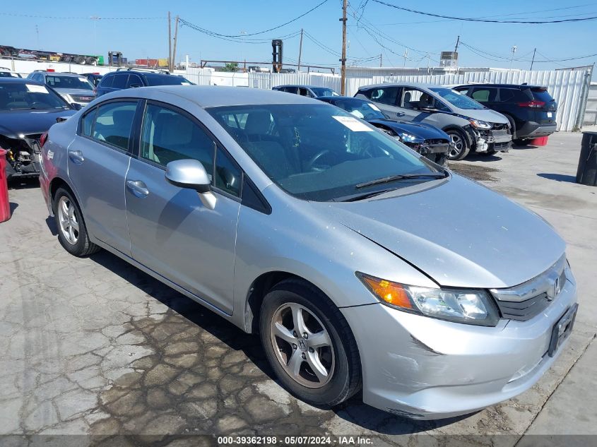 2012 HONDA CIVIC NATURAL GAS