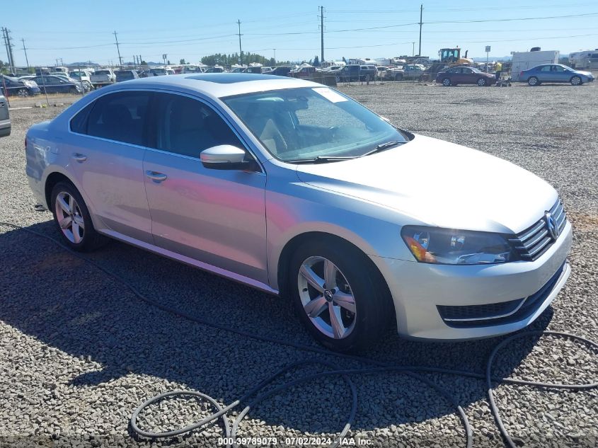 2013 VOLKSWAGEN PASSAT 2.5L SE