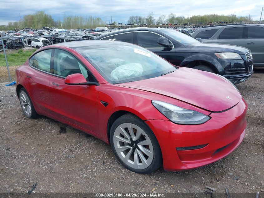 2021 TESLA MODEL 3 LONG RANGE DUAL MOTOR ALL-WHEEL DRIVE