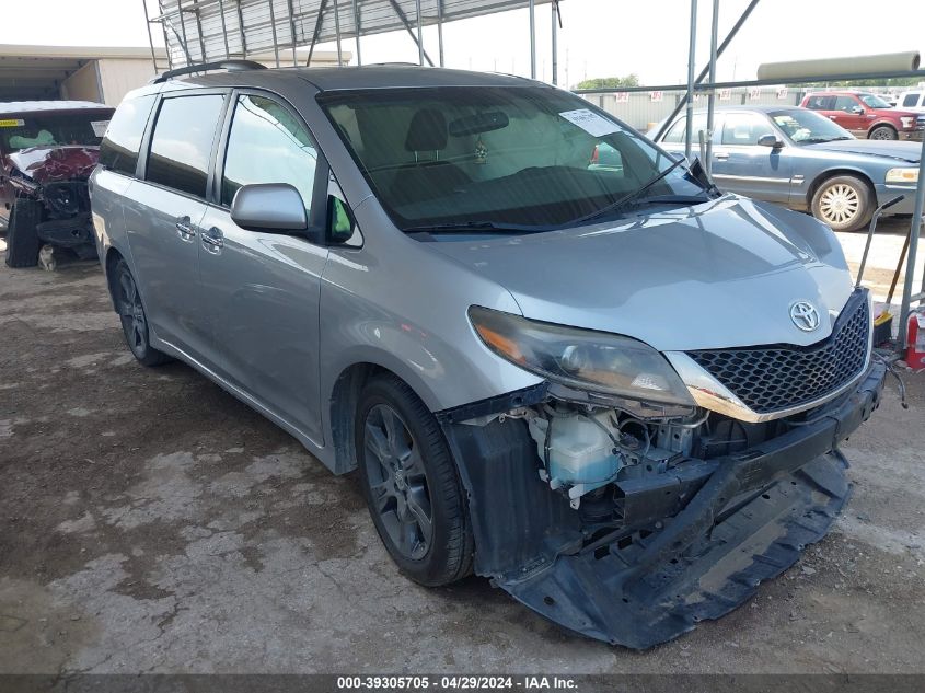 2015 TOYOTA SIENNA SE 8 PASSENGER