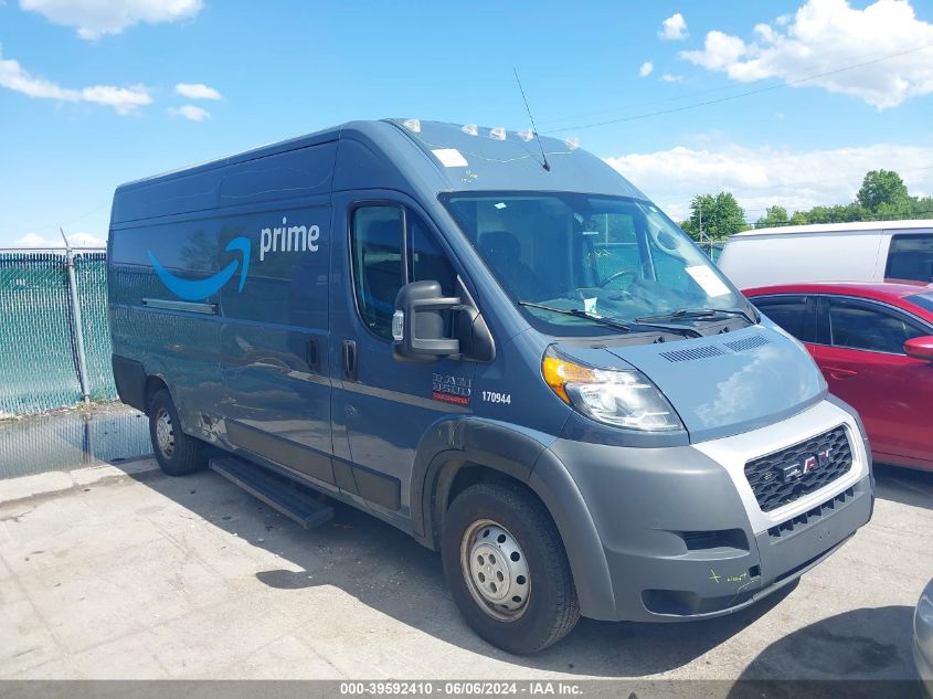 2019 RAM PROMASTER 3500 CARGO VAN HIGH ROOF 159 WB EXT