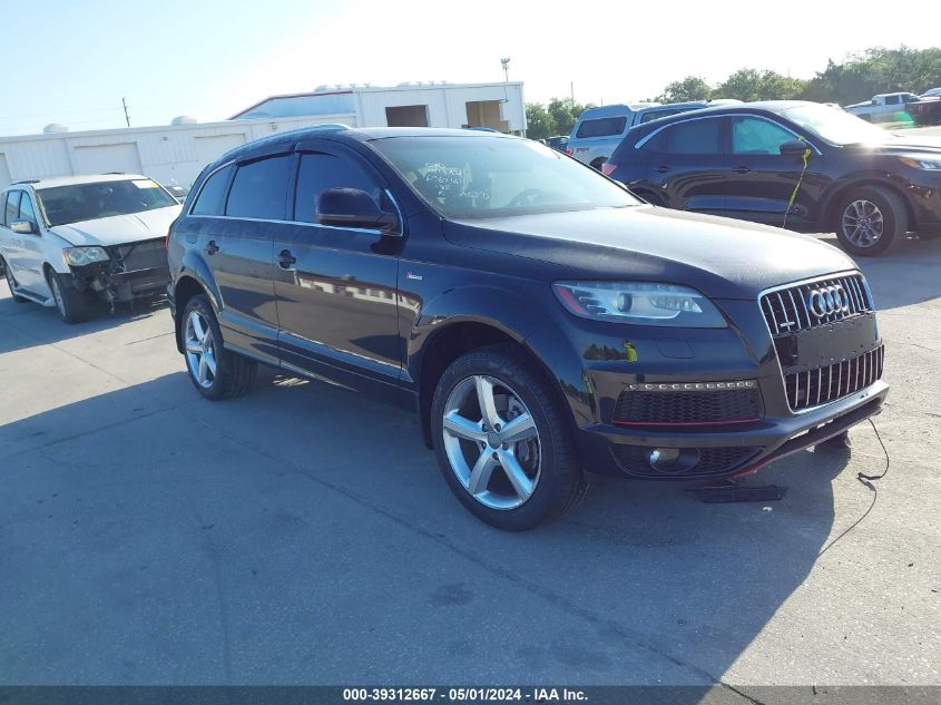 2013 AUDI Q7 3.0T S LINE PRESTIGE