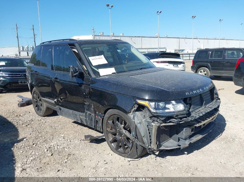 2016 LAND ROVER RANGE ROVER 3.0L V6 TURBOCHARGED DIESEL HSE TD6