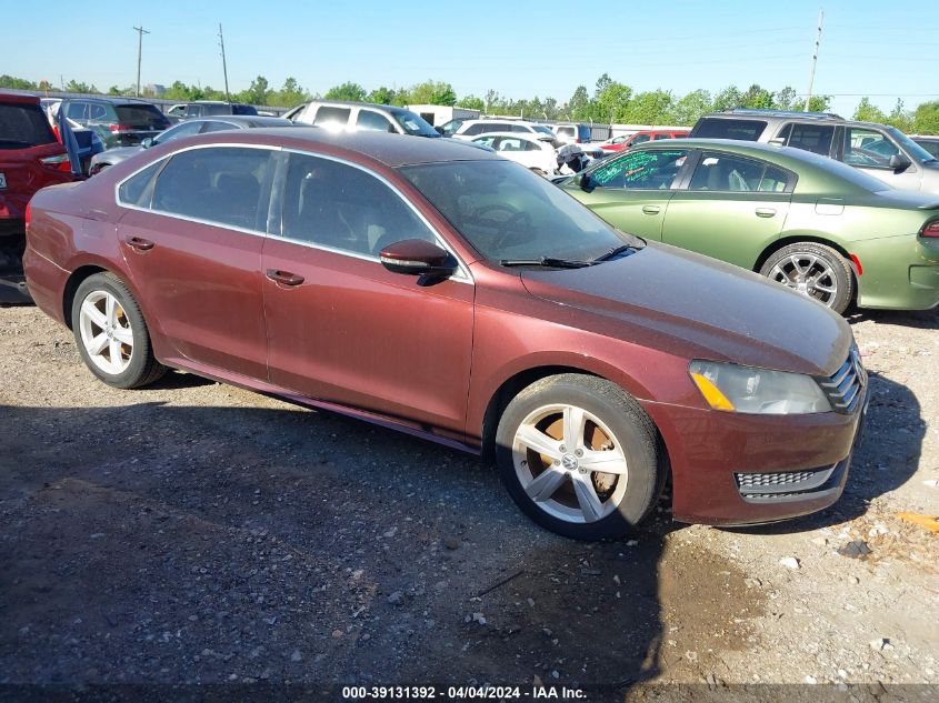 2012 VOLKSWAGEN PASSAT 2.5L SE