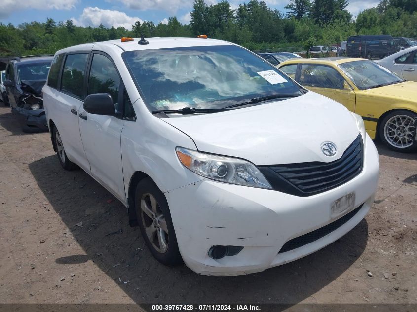 2015 TOYOTA SIENNA L 7 PASSENGER