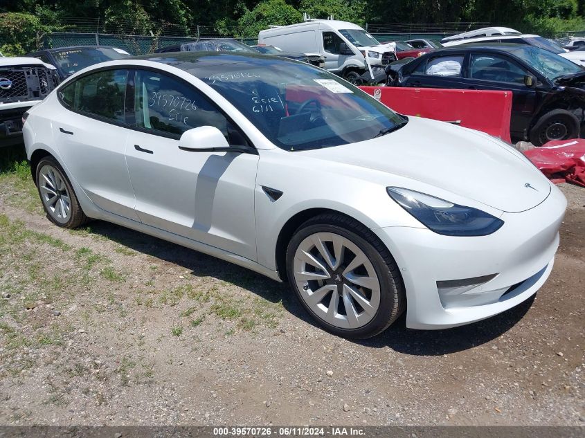 2022 TESLA MODEL 3 REAR-WHEEL DRIVE