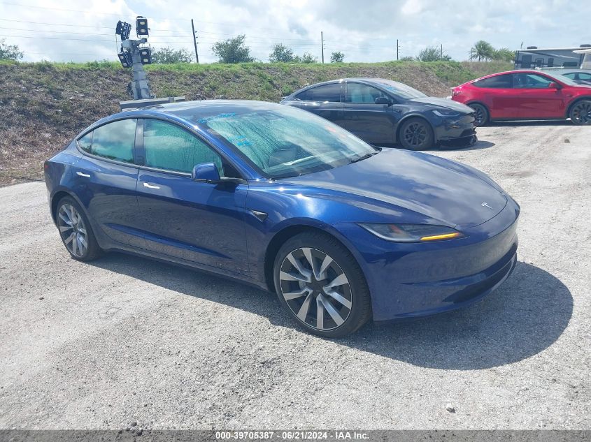 2024 TESLA MODEL 3 REAR-WHEEL DRIVE