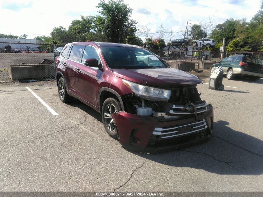 2017 TOYOTA HIGHLANDER LE