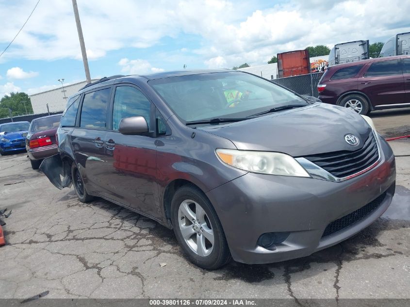 2012 TOYOTA SIENNA LE V6 8 PASSENGER