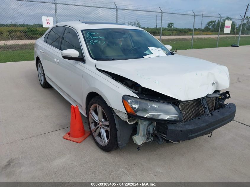 2014 VOLKSWAGEN PASSAT 2.0L TDI SE