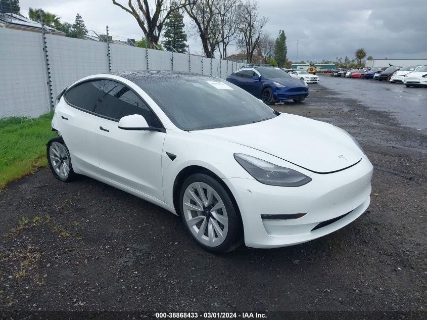 2021 TESLA MODEL 3 LONG RANGE DUAL MOTOR ALL-WHEEL DRIVE