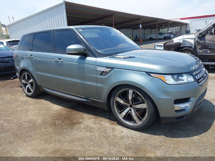 2016 LAND ROVER RANGE ROVER SPORT 3.0L V6 SUPERCHARGED HSE