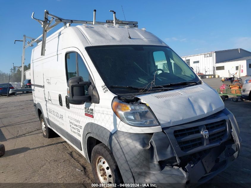 2017 RAM PROMASTER 2500 HIGH ROOF 136 WB