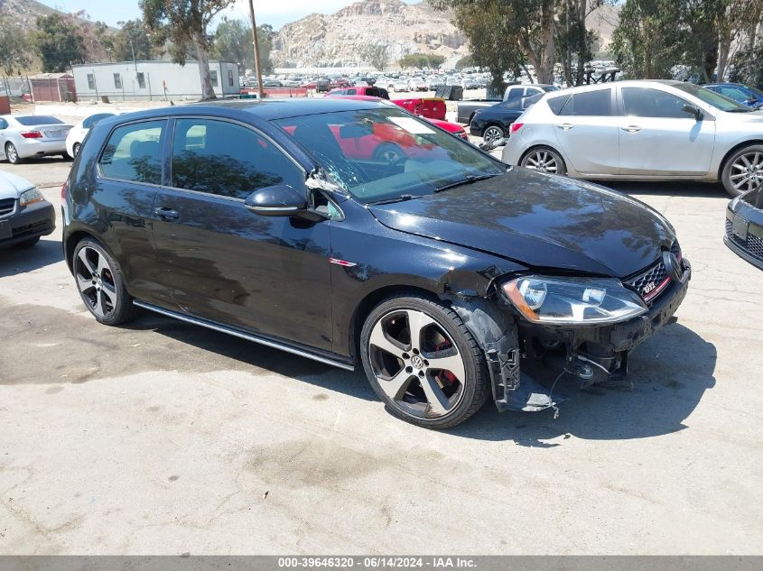 2015 VOLKSWAGEN GOLF GTI 2.0T S 2-DOOR