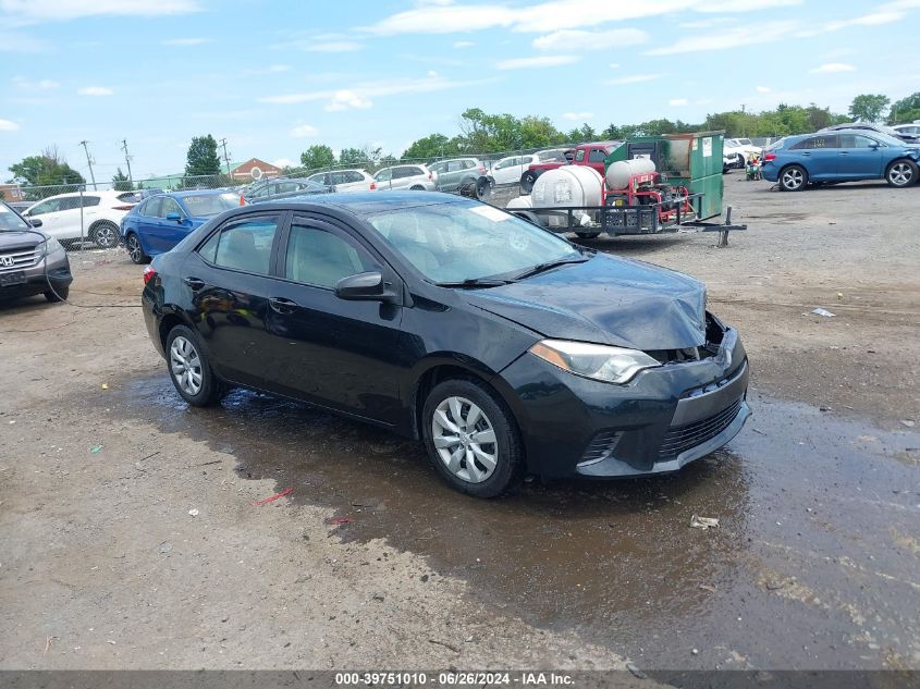 2016 TOYOTA COROLLA LE