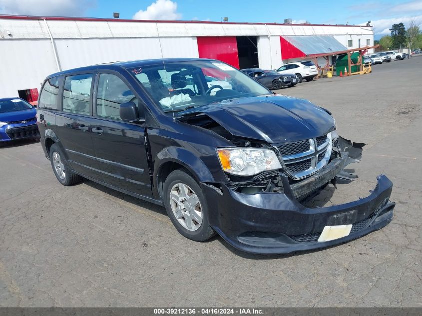 2013 DODGE GRAND CARAVAN AMERICAN VALUE PKG