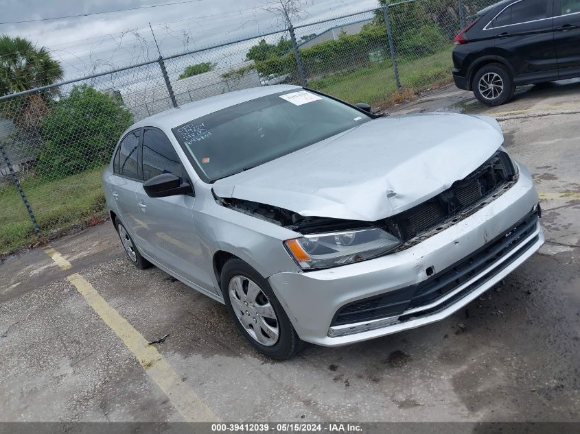 2015 VOLKSWAGEN JETTA 2.0L S