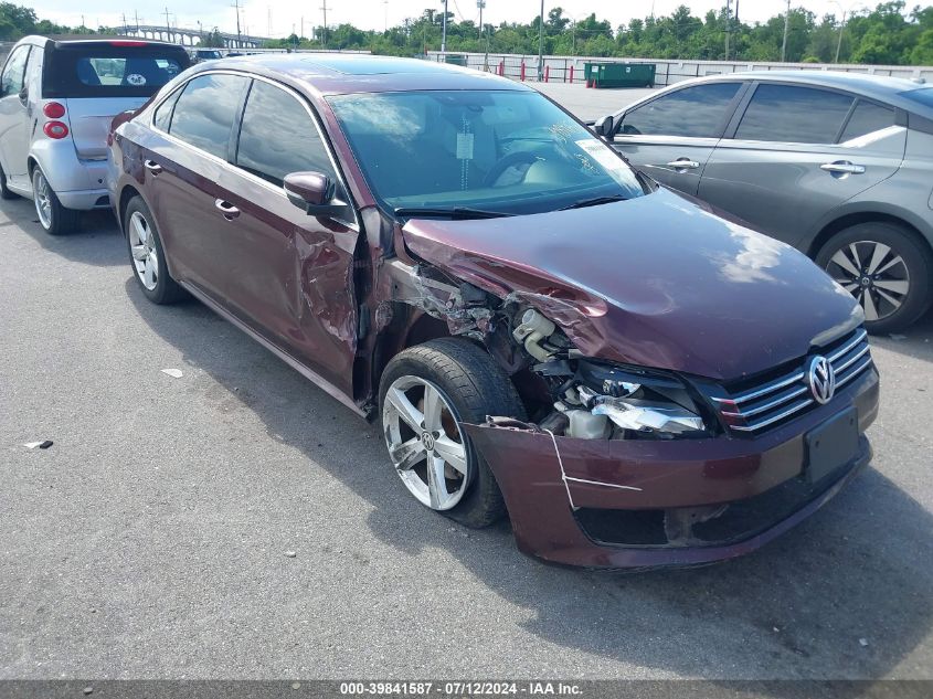 2013 VOLKSWAGEN PASSAT 2.5L SE