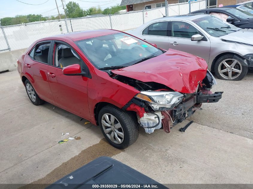 2016 TOYOTA COROLLA LE