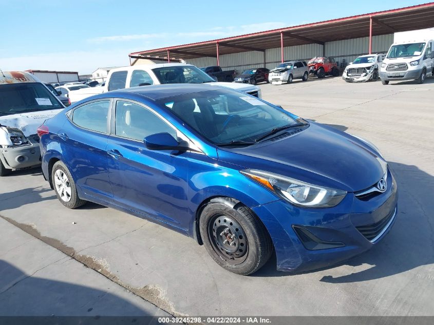 2016 HYUNDAI ELANTRA SE