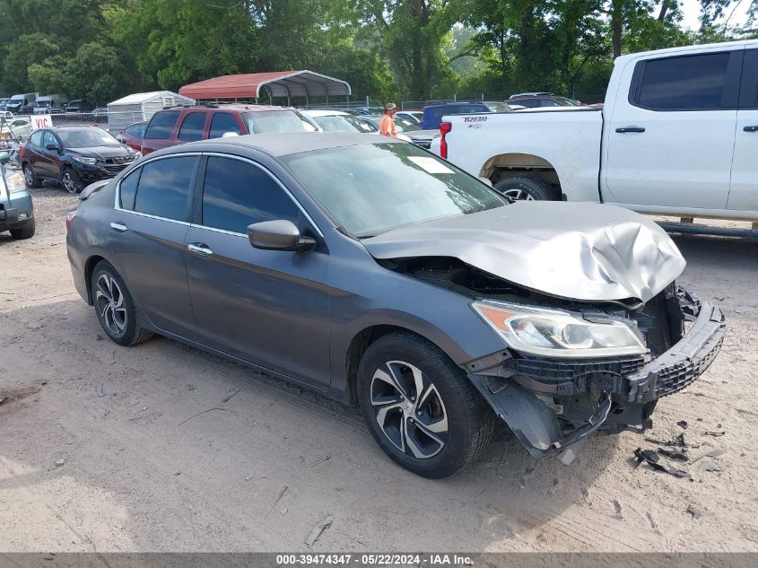 2016 HONDA ACCORD LX