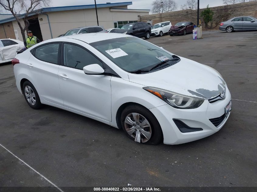 2016 HYUNDAI ELANTRA SE/SPORT/LIMITED