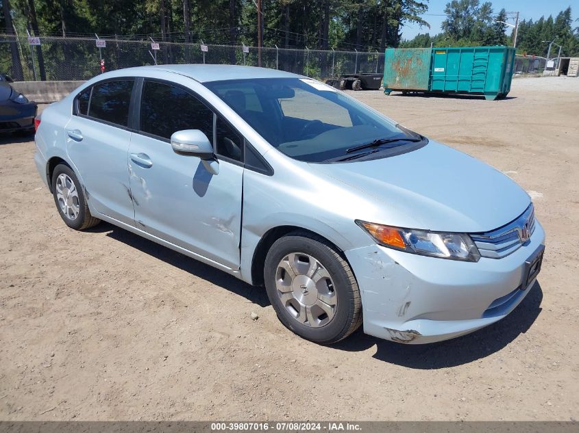 2012 HONDA CIVIC HYBRID