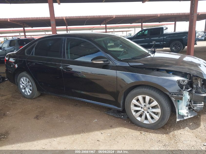 2012 VOLKSWAGEN PASSAT 2.5L S