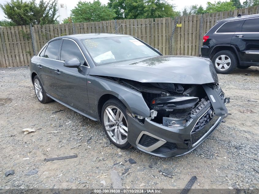 2020 AUDI A4 PREMIUM 45 TFSI QUATTRO S TRONIC