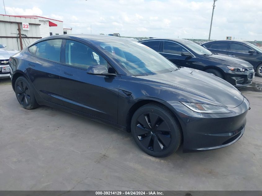 2024 TESLA MODEL 3 REAR-WHEEL DRIVE