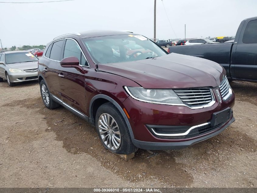 2018 LINCOLN MKX SELECT