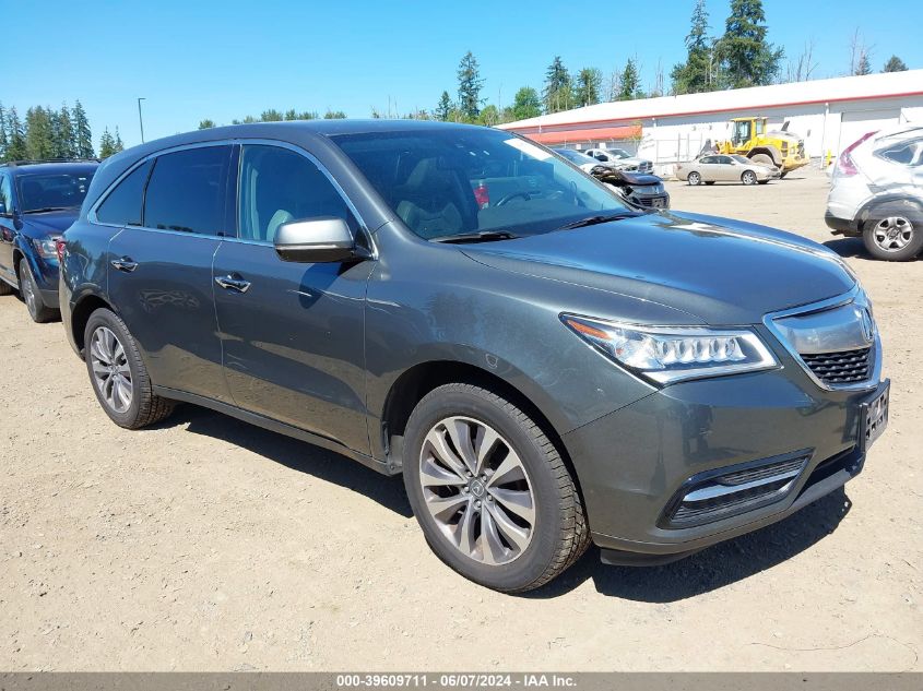 2014 ACURA MDX TECHNOLOGY PKG W/ENTERTAINMENT PKG