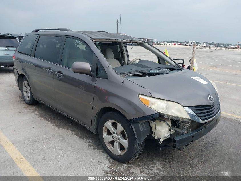 2012 TOYOTA SIENNA LE V6 8 PASSENGER