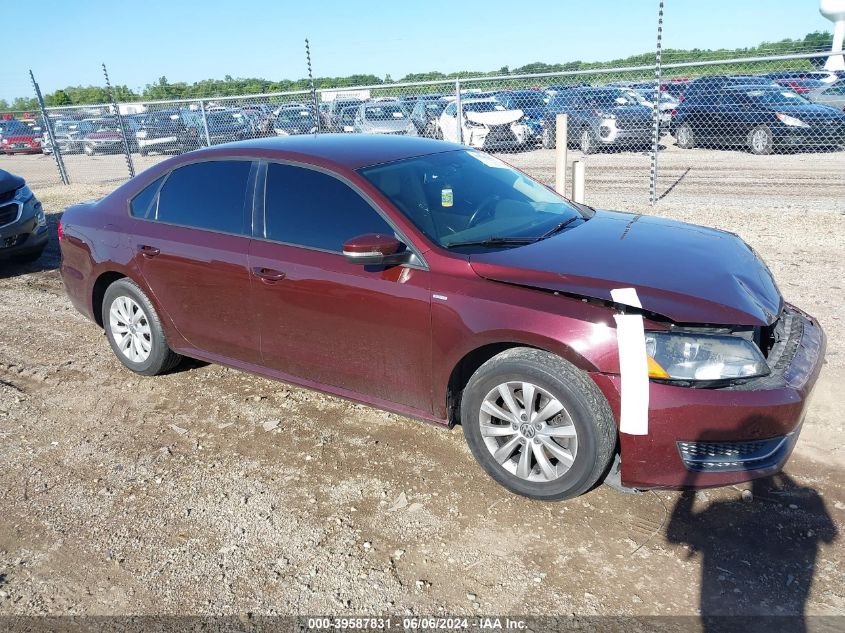 2014 VOLKSWAGEN PASSAT S