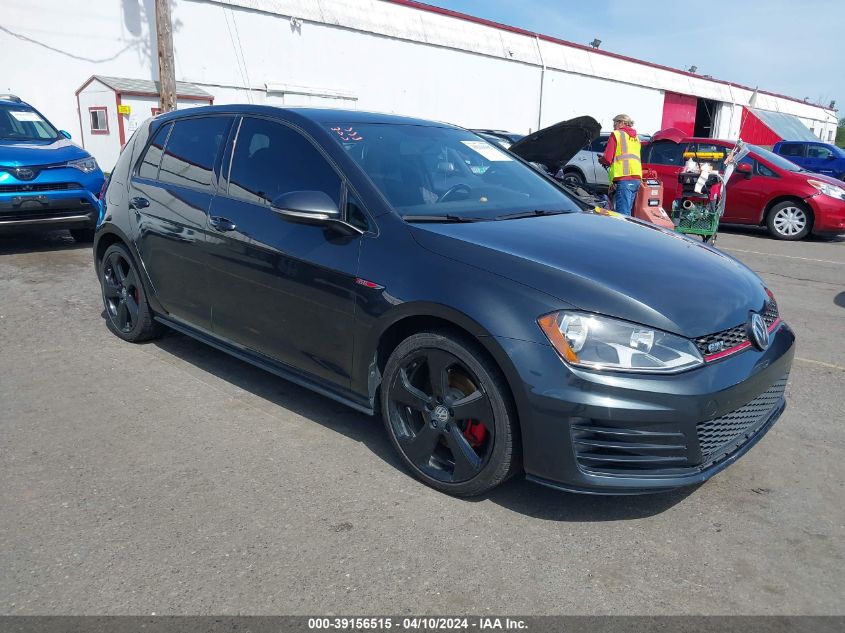 2017 VOLKSWAGEN GOLF GTI S 4-DOOR