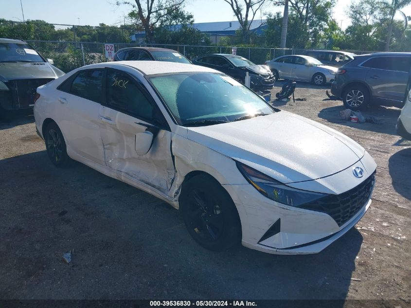 2023 HYUNDAI ELANTRA HYBRID BLUE