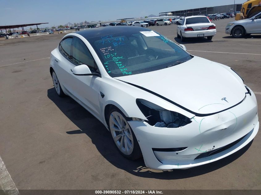 2022 TESLA MODEL 3 LONG RANGE DUAL MOTOR ALL-WHEEL DRIVE