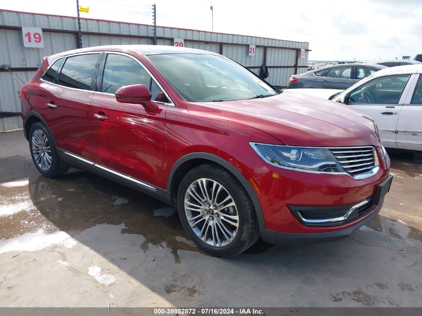 2018 LINCOLN MKX RESERVE