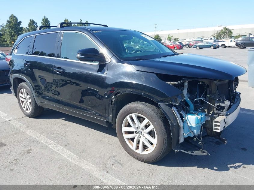 2016 TOYOTA HIGHLANDER LE V6